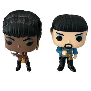 Funko Pop! Star Trek Uhura And Spock In Mirror Mirror Outfits Action Figures